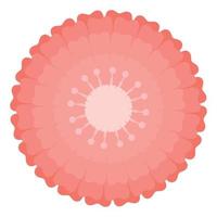 flower icon isolated vector