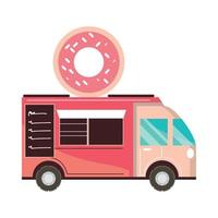 street dessert truck vector