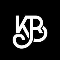 diseño de logotipo de letra kr sobre fondo negro. concepto de logotipo de letra de iniciales creativas kr. diseño de letras kr. kr diseño de letras blancas sobre fondo negro. kr, logotipo de kr vector