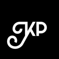 KP letter logo design on black background. KP creative initials letter logo concept. kp letter design. KP white letter design on black background. K P, k p logo vector