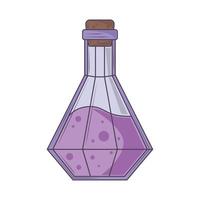 magical potion bottle vector