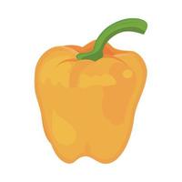 yellow pepper vegetable vector