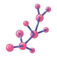 ciencia estructura molecular vector