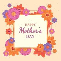 happy mothers day card vector