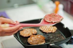 cooking at kitchen photo