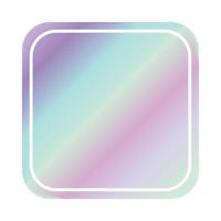 square holographic label vector