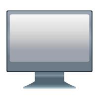 desktop mockup front device vector