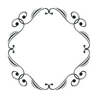 monochrome vintage style frame vector