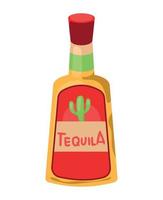 botella de tequila mexicano vector