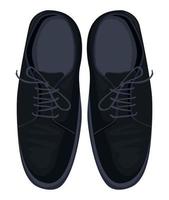 pair of elegant male shoes vector