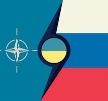 Ukraine war countries flags vector