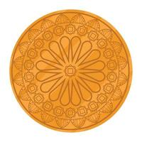 mandala dorado árabe vector