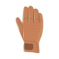 leather glove icon vector