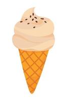 ice cream cone vector