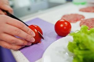 cooking at kitchen photo