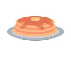 pancakes with butter vector