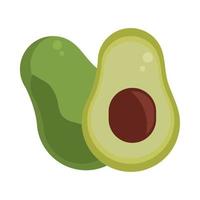 avocado fresh icon vector