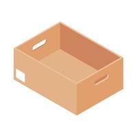 box carton flat icon vector