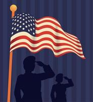 american memorial day vector