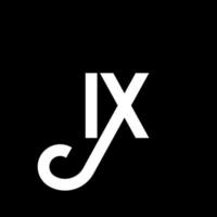 IX letter logo design on black background. IX creative initials letter logo concept. ix letter design. IX white letter design on black background. I X, i x logo vector