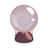 magical crystal ball vector