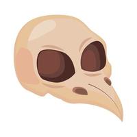 raven skull icon vector