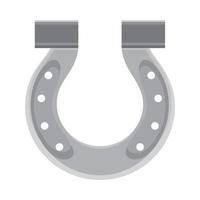 horseshoe icon flat vector