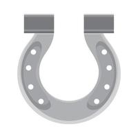 horseshoe icon flat vector