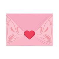 pink envelope letter vector