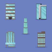 set of building vector