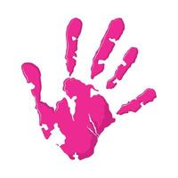 hand print color vector