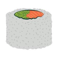 delicioso bocadillo de sushi vector