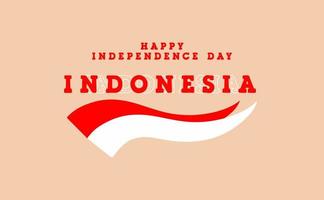 August 17th. Greeting card, banner and Indonesian Independence Day logo texture background vector