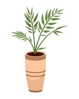 vase with plant vector