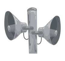 war silver loudspeakers vector