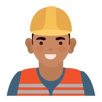 male builder professional worker vector