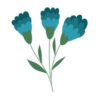 beautiful bunch flowers vector