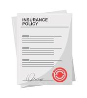 insurance policy with signature vector