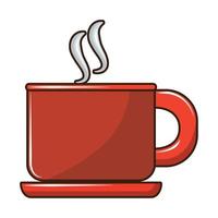 hot cup of coffee vector