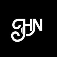 HN letter logo design on black background. HN creative initials letter logo concept. hn letter design. HN white letter design on black background. H N, h n logo vector