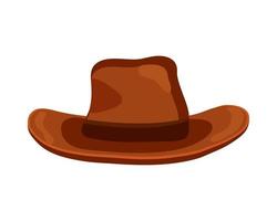 icono de sombrero de vaquero vector