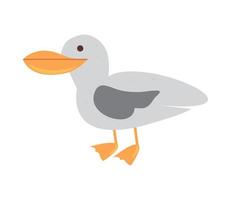 seagull bird icon vector
