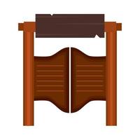 wooden tavern door vector