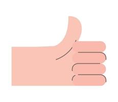 hand thumb up vector