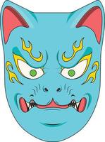 Blue Fox Mask vector