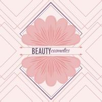 bandera de cosméticos de belleza vector