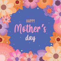 happy mothers day poster vector