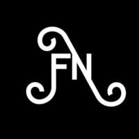 FN letter logo design on black background. FN creative initials letter logo concept. fn letter design. FN white letter design on black background. F N, f n logo vector