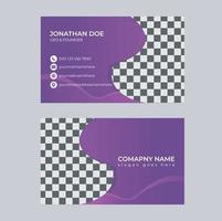 Clean and Modern Business Card Design Template vector