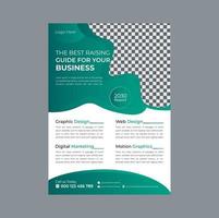 Modern and Clean Business Flyer Design Template vector